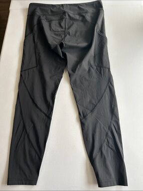 Outdoor Voices Black Leggings with Stitch Detailing